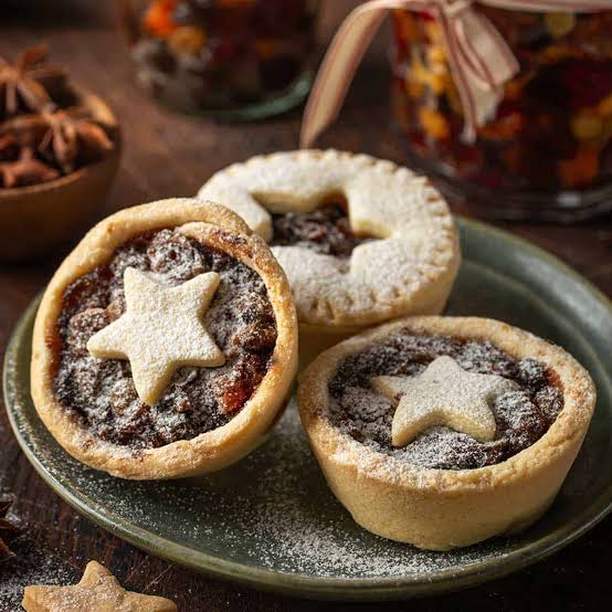 A tray of handmade Christmas mince pies